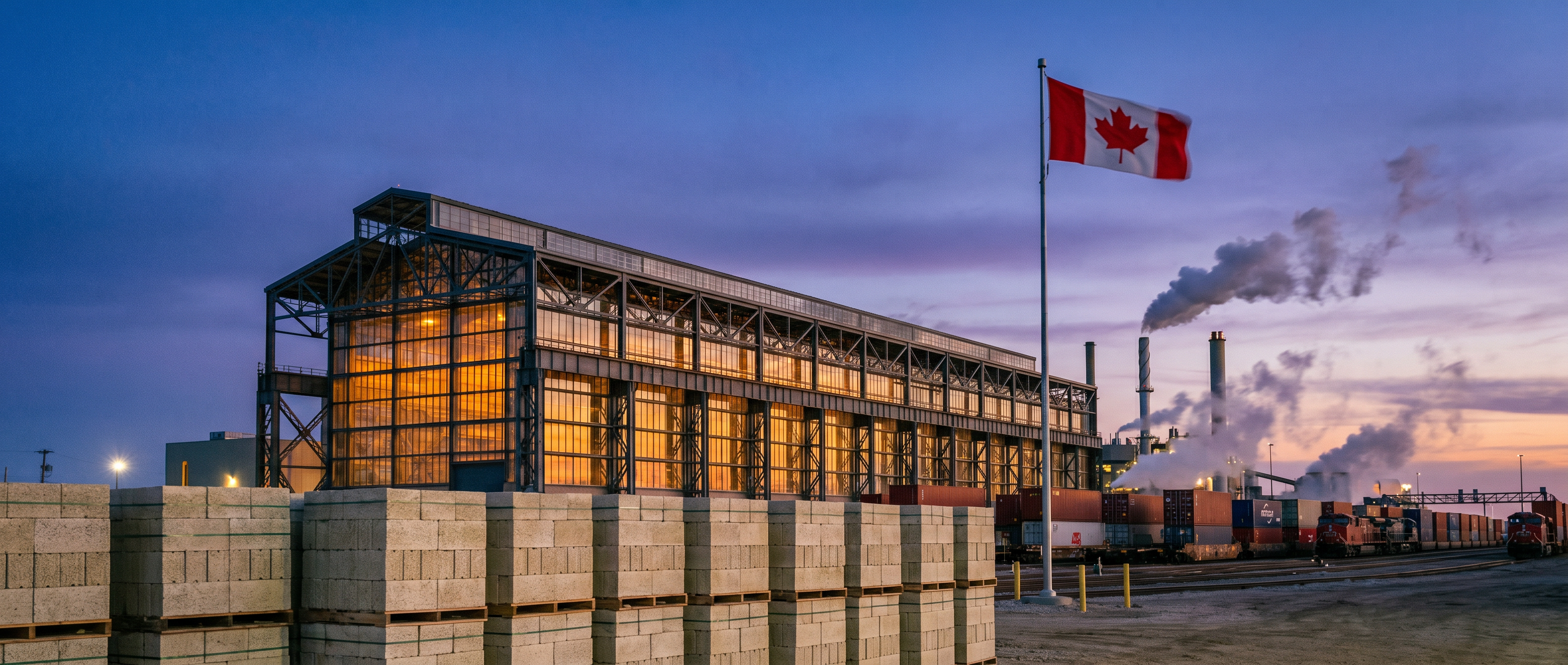 Vox Block manufacturing facility at CentrePort Manitoba